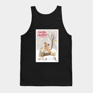 Border Terrier Merry Christmas Santa Dog Tank Top